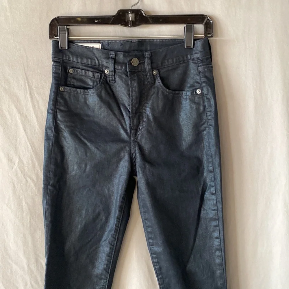 Gap Black Shimmer True Skinny High Rise Jeans. Size 26 NWOT. Great for Holidays! - Picture 3 of 9